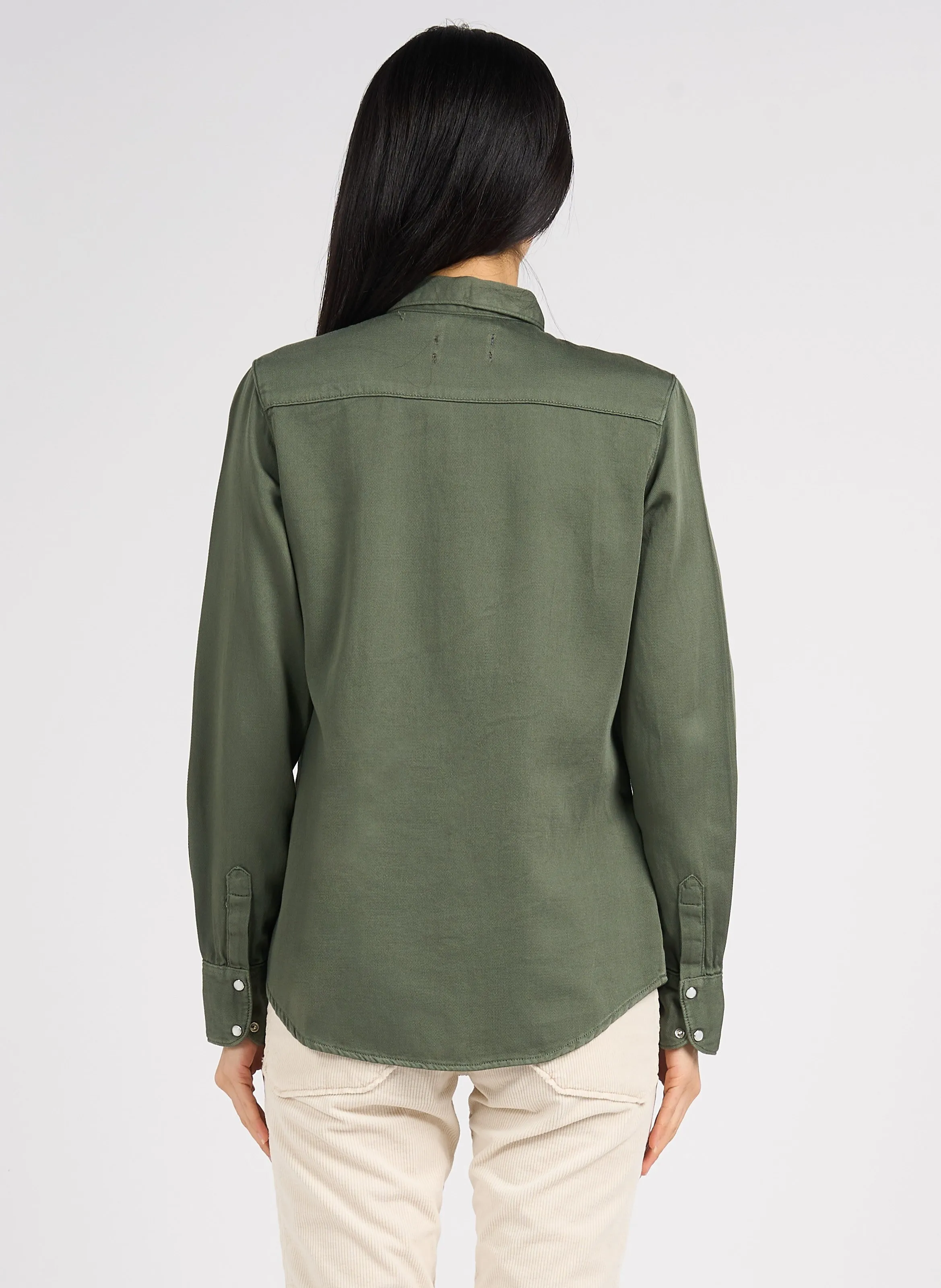  ACQUAVERDE   Camicia collo classico in cotone | Verde