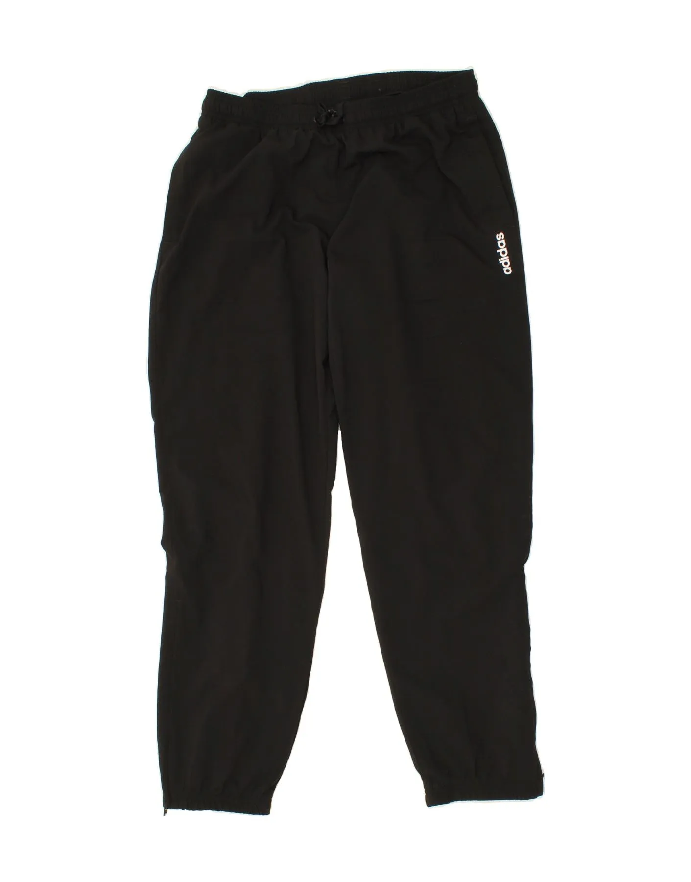 ADIDAS Mens Tracksuit Trousers Joggers Large  Black Polyester