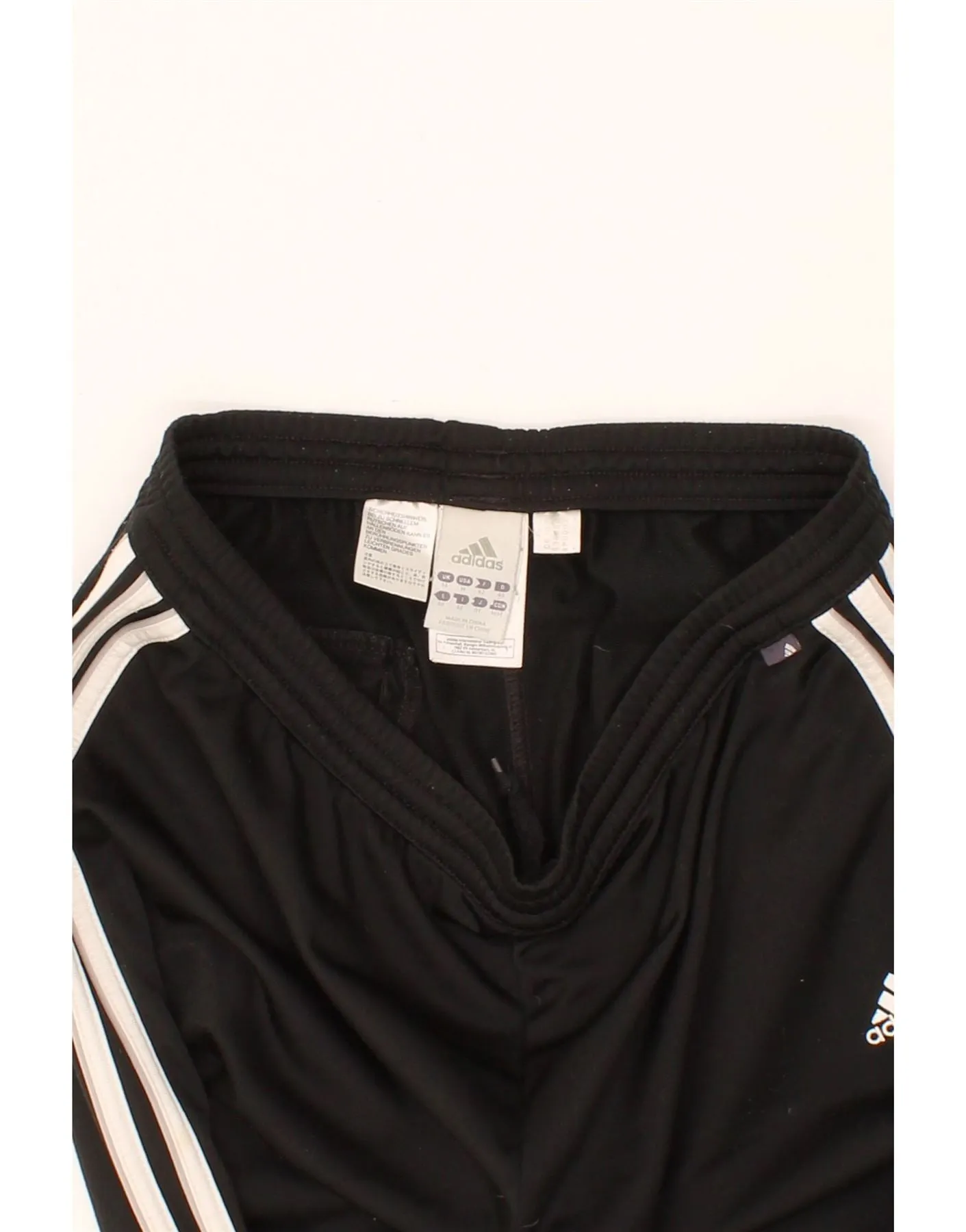 ADIDAS Womens Tracksuit Trousers UK 14 Medium Black Polyester