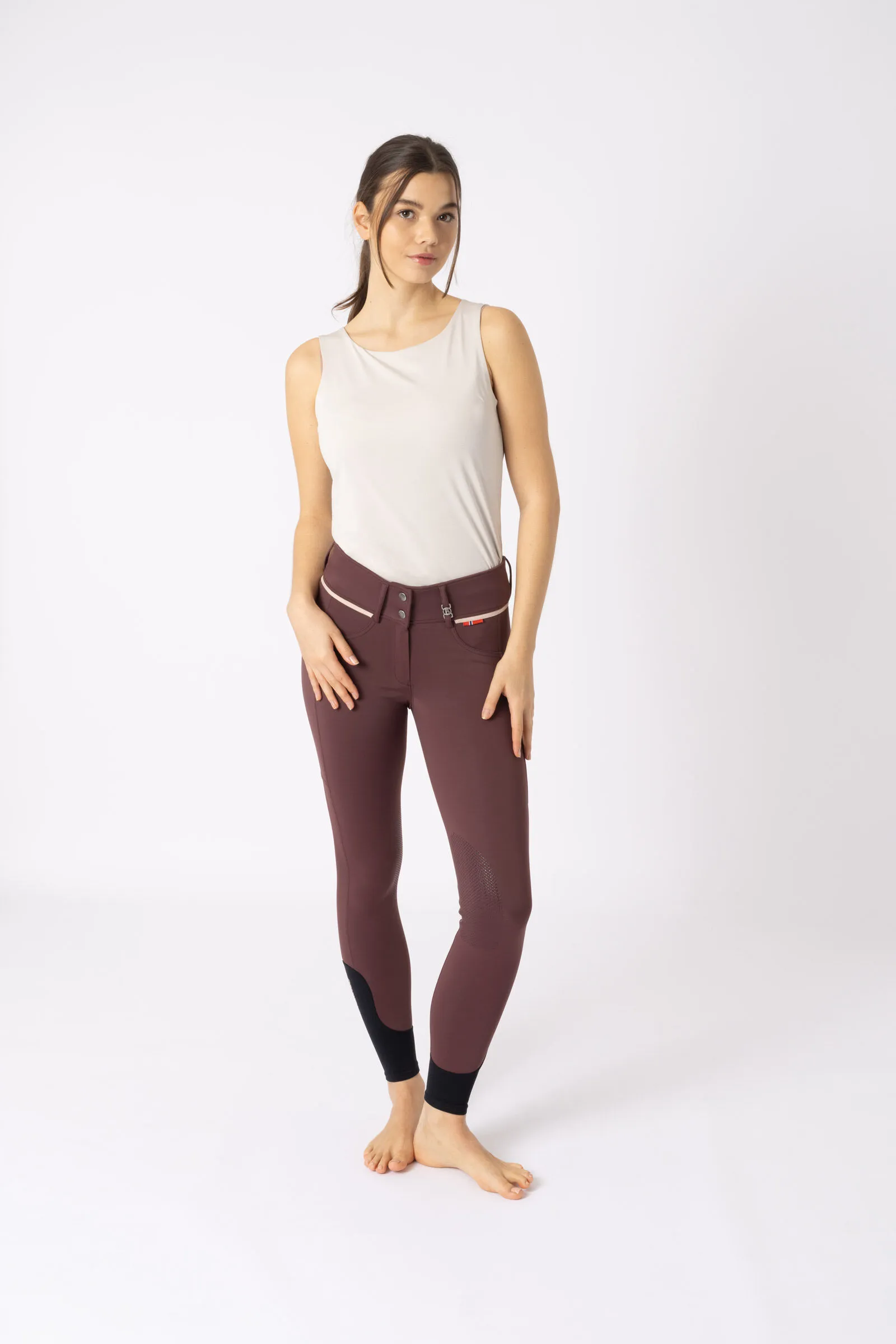 B Vertigo Elea Pantaloni da equitazione con grip al ginocchio, per donna