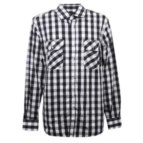 C2932 camicia uomo MINIMAL bianco/nero shirt men