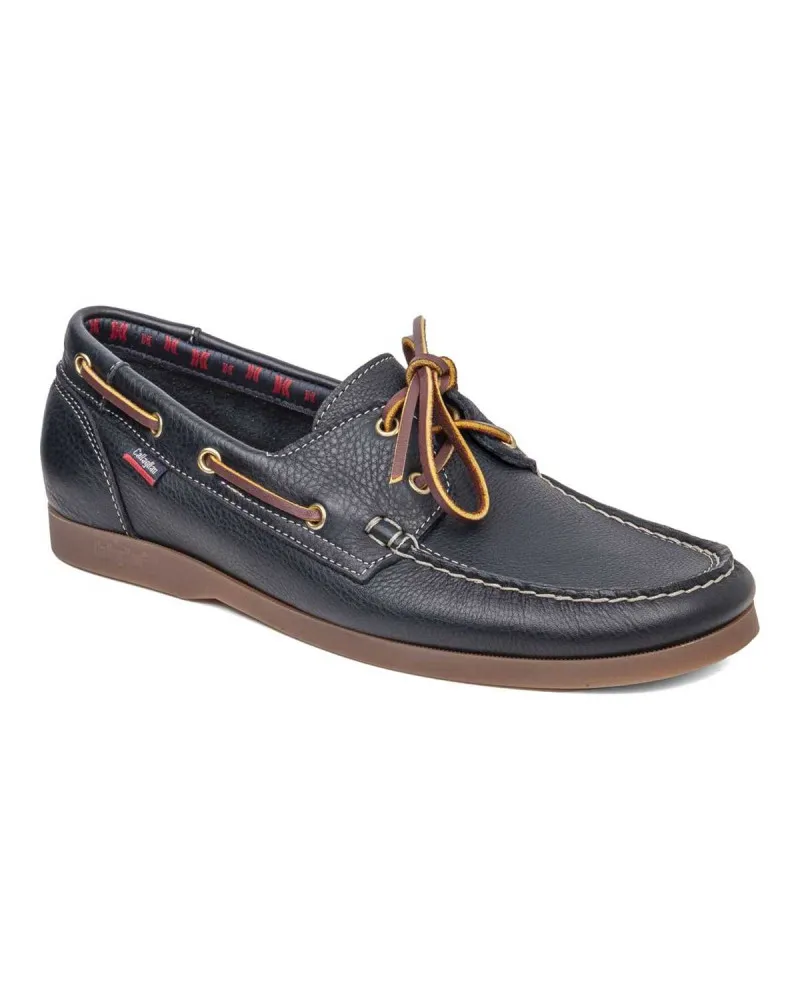 Callaghan modello barca in pelle blu martellata 51600