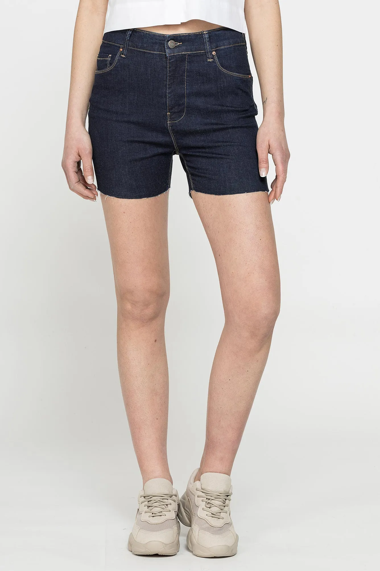 Carrera  ---------    ------------Shorts aderenti a vita alta - Blu scuro