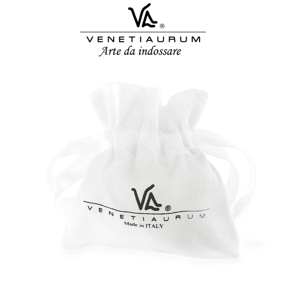 Charm in vetro di Murano Bianco con Cuori Rossi