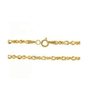 Collana Corda in Oro Giallo 9kt