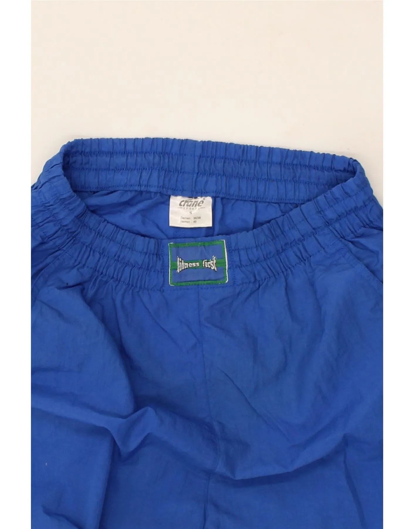 CRANE Mens Tracksuit Trousers Joggers Small  Blue Polyamide