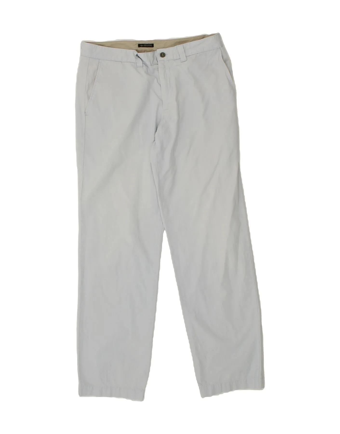 DOCKERS Mens Straight Chino Trousers W34 L34 Blue
