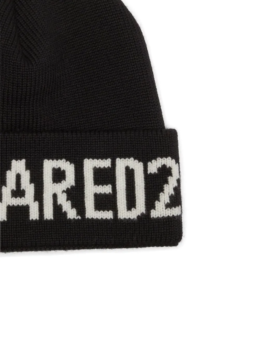 Dsquared2 Cappellino Nero Uomo Logo ad Intarsio