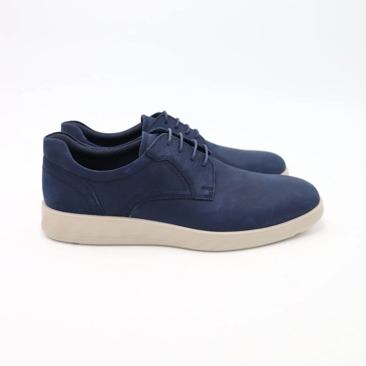 ECCO CASUAL 520304-02038 NABUK INGRASSATO BLU  