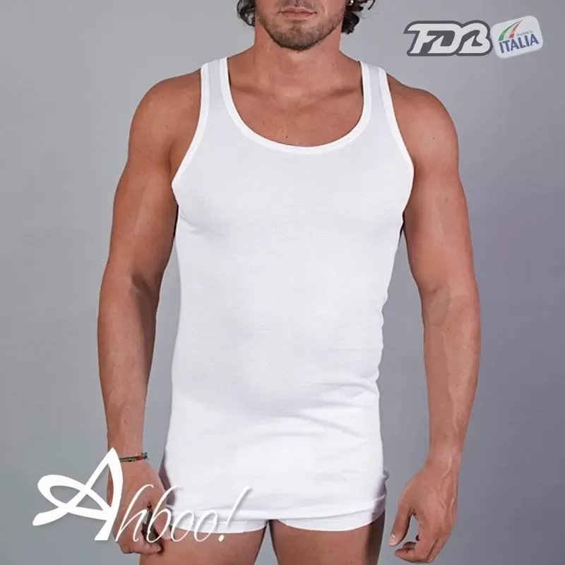  FDB Canottiera da uomo cotone Mako FDB 41 Conf. 3 pz
