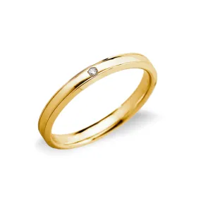 Fede Unoaerre Orion in oro Giallo 18k con diamante