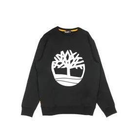FELPA GIROCOLLO CORE LOGO CREW BLACK/WHITE