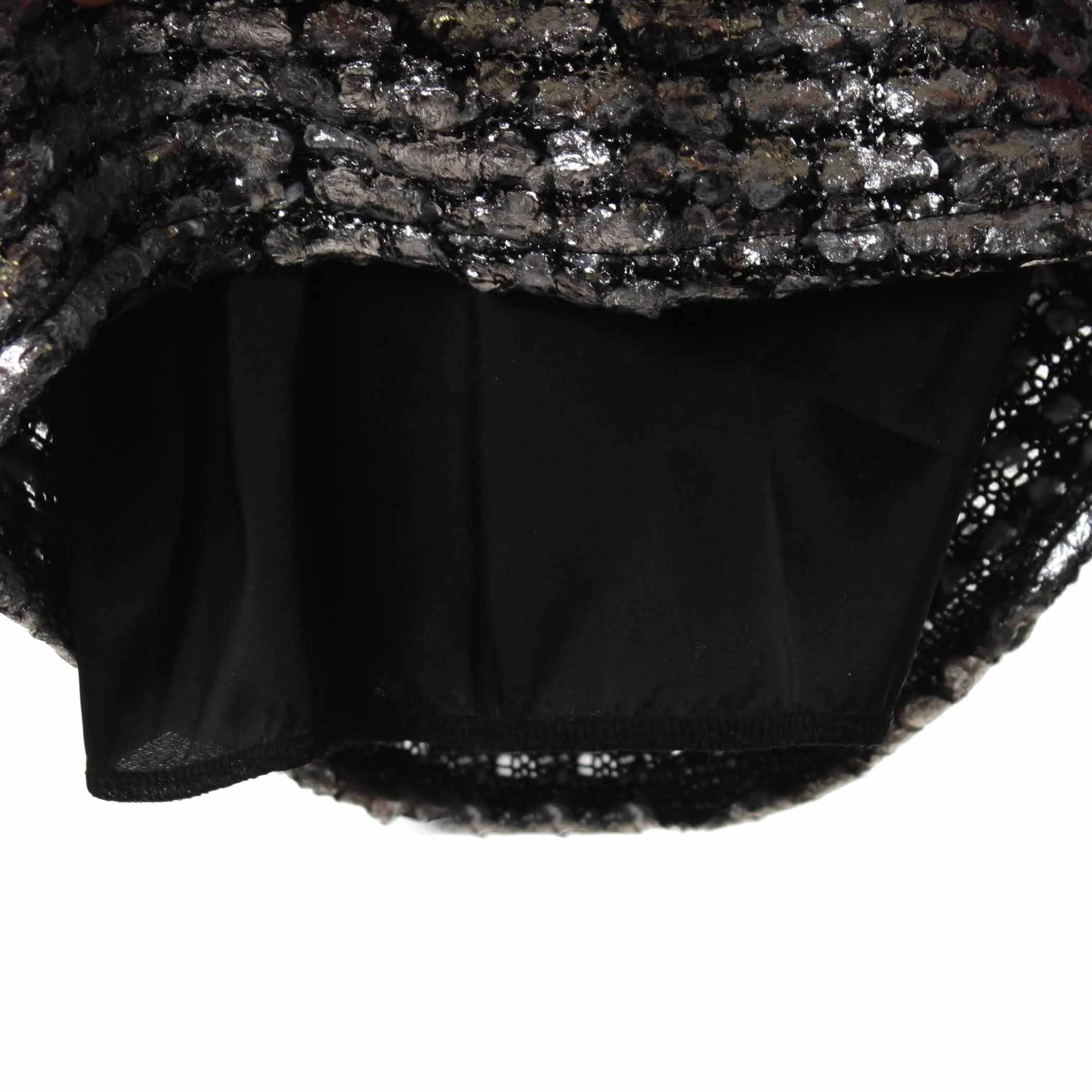 Gonna Bambina-Teenager Floccata Argento Lurex
