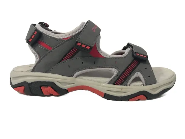 Lotto Laos II JR sandalo da bimbo N1576 asph.gry-sc.red