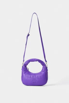 Mini Shouler Strap Ecopelle Liscio Viola - Gaëlle Paris