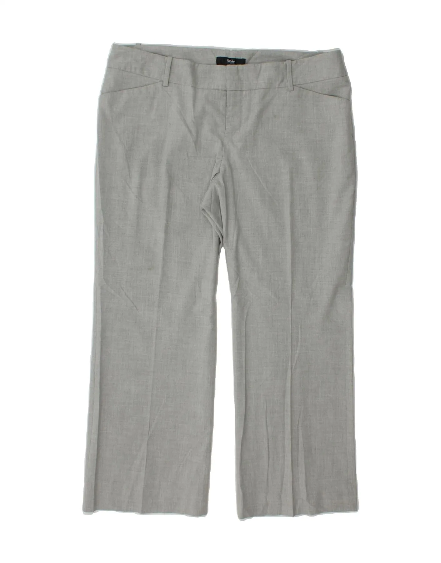 MOSSIMO Womens Straight Cropped Trousers US 14 XL W36 L26 Grey Polyester
