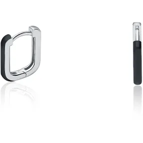 orecchini Rettangolare oro Bianco GioiaPura Oro 750