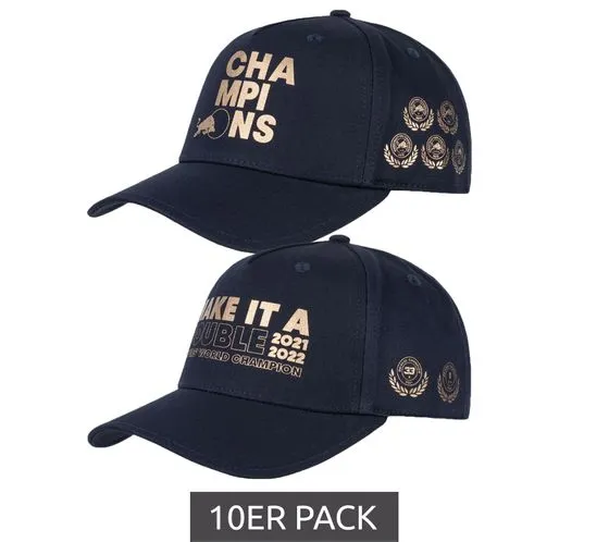 Pacchetto convenienza da 10 cappellino Oracle Red Bull Racing x Verstappen FW 2022 Champions 