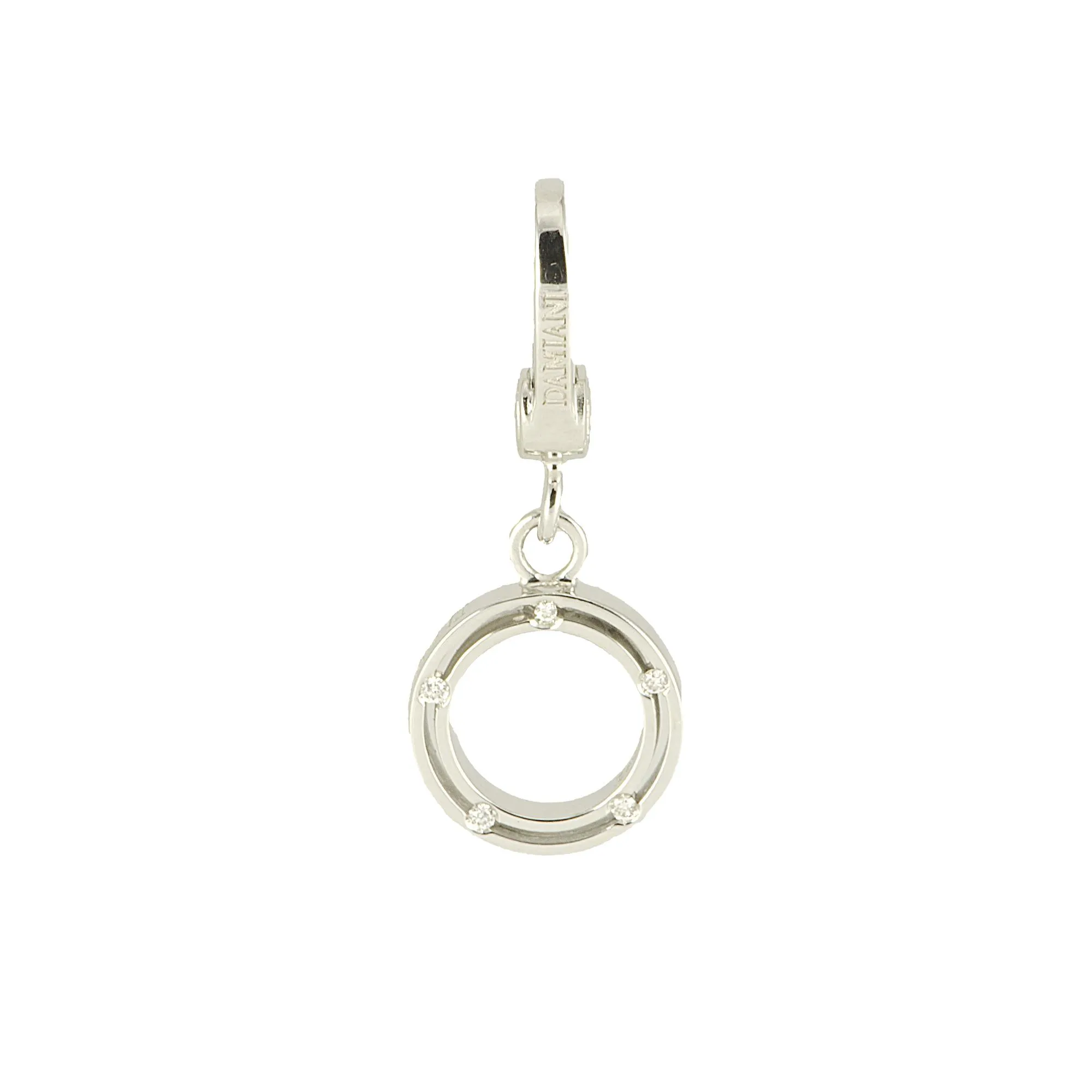 PENDENTE IN ORO BIANCO CON DIAMANTI CT 0,05