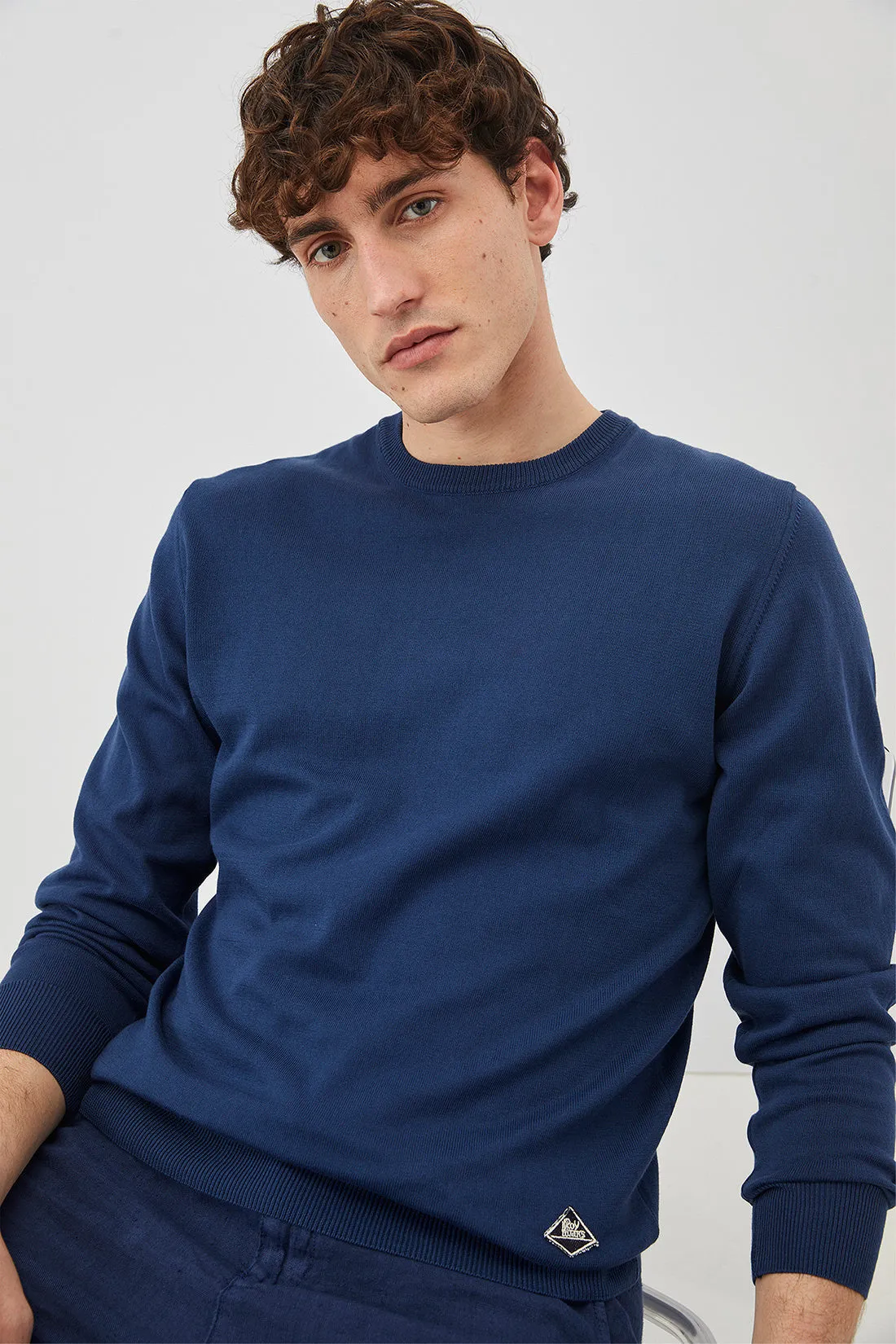 Roy Roger's Crew 4 Season Pull Blu Uomo