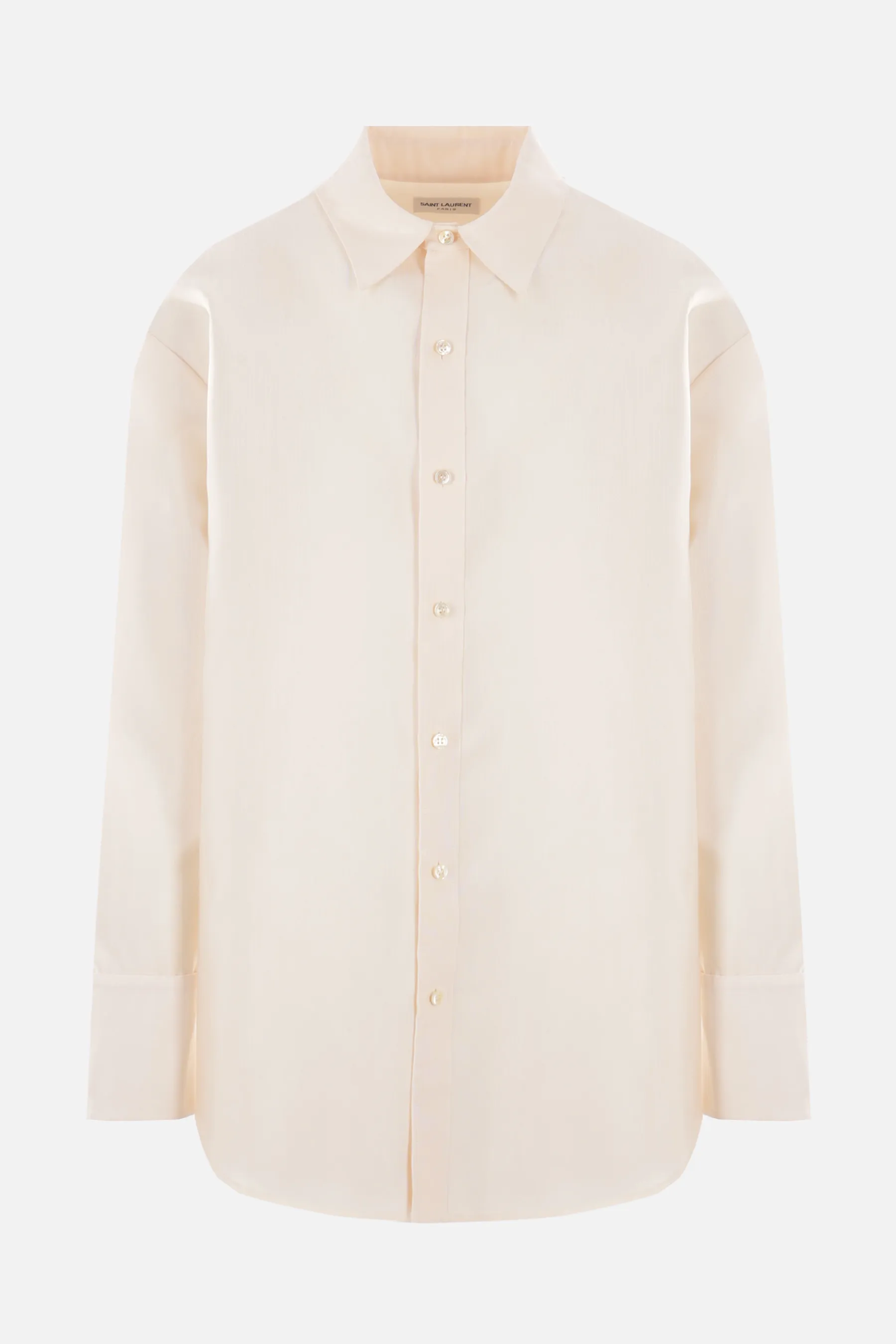  SAINT LAURENT camicia oversize in faille 