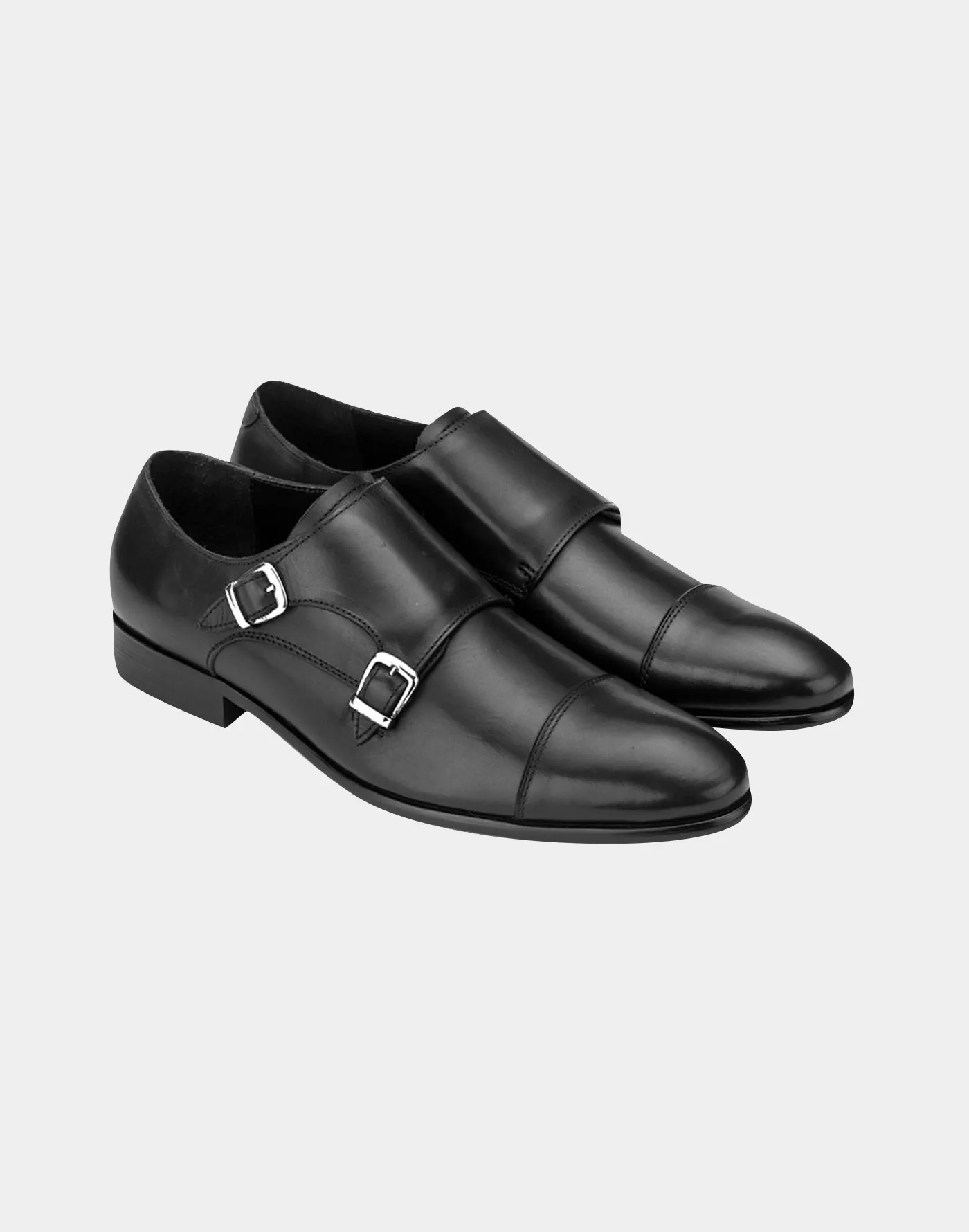 Scarpa Monk strap a doppia fibbia nera