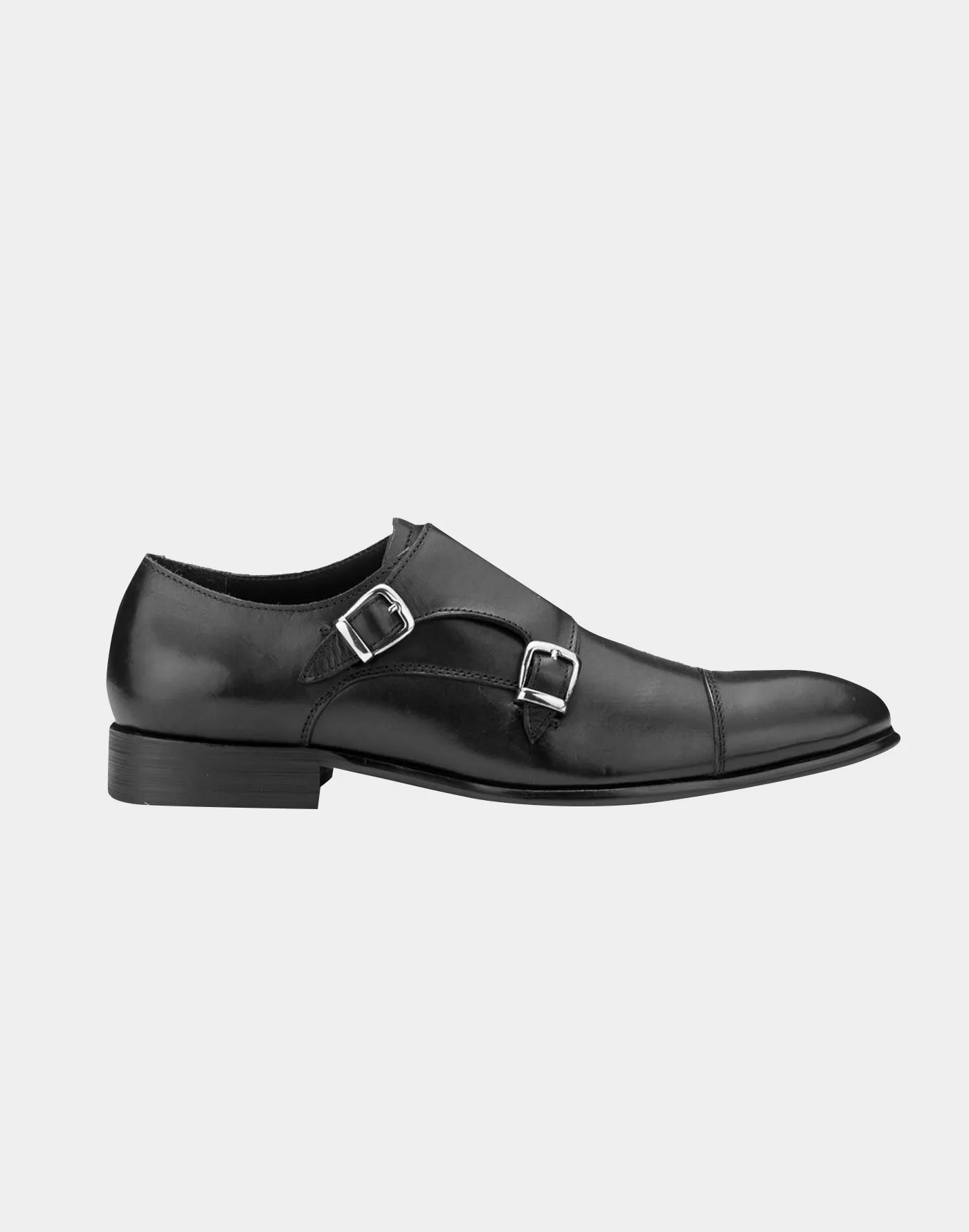 Scarpa Monk strap a doppia fibbia nera