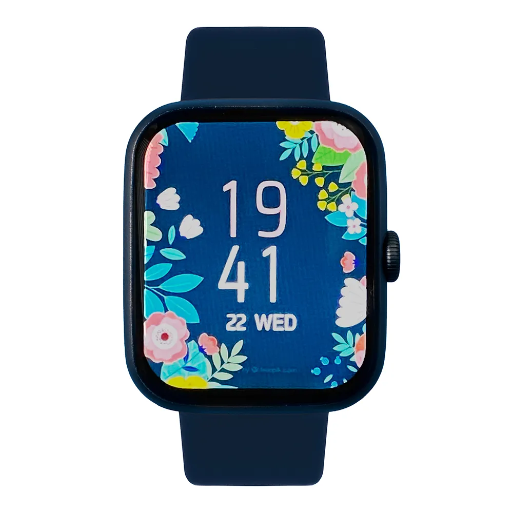 Smartwatch Cassa Blu con Cinturino Blu in Silicone Tecnochic