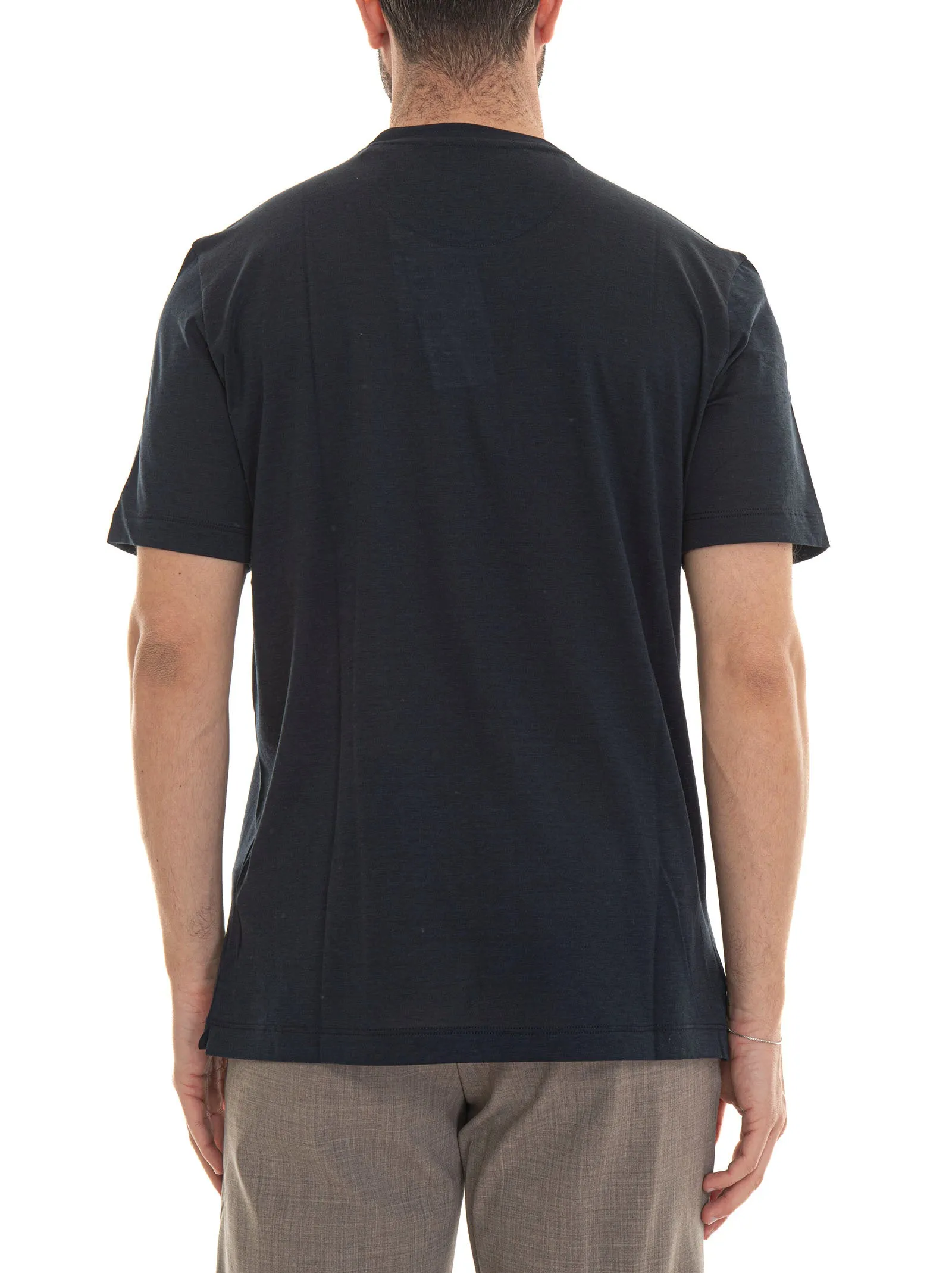T-shirt girocollo JAMES Blu Marco Pescarolo Uomo