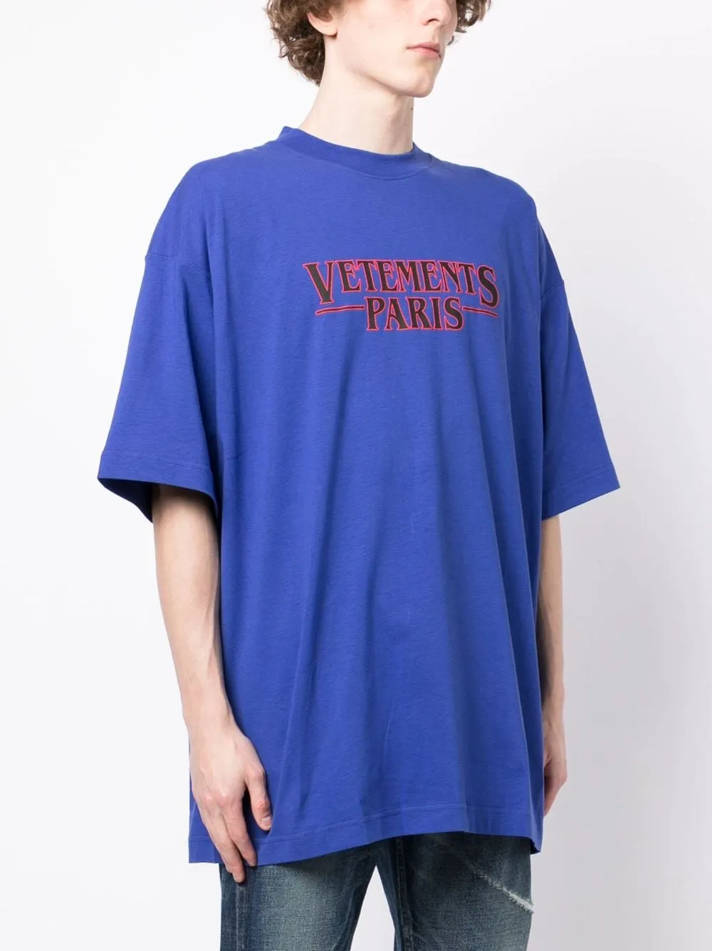 t-shirt paris blu royal