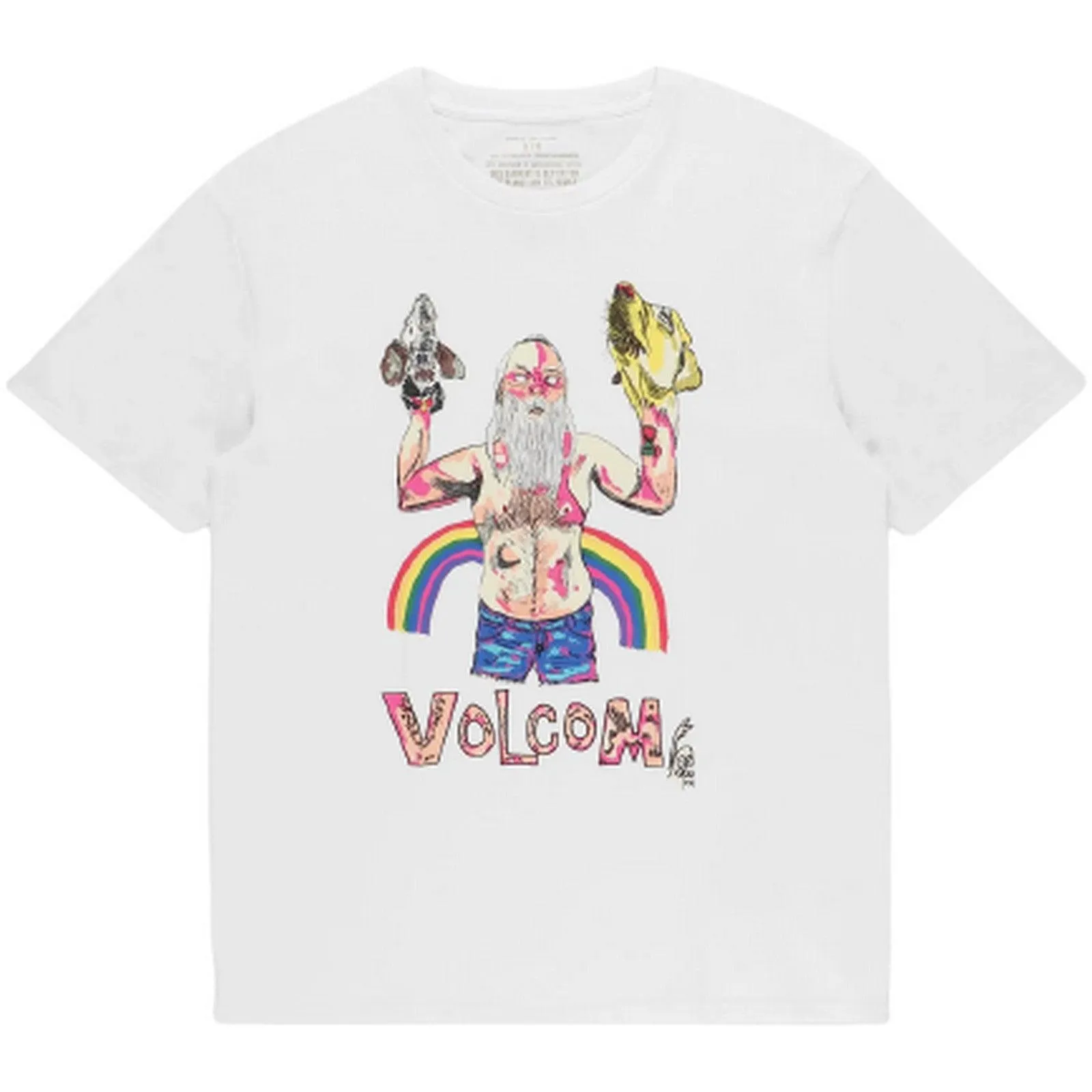 T-shirt Uomo Volcom - Herbie Bsc Sst - Bianco