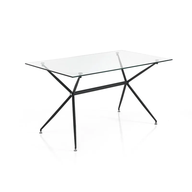 Tomasucci Tavolo/scrivania Stick, trasparente/nero opaco