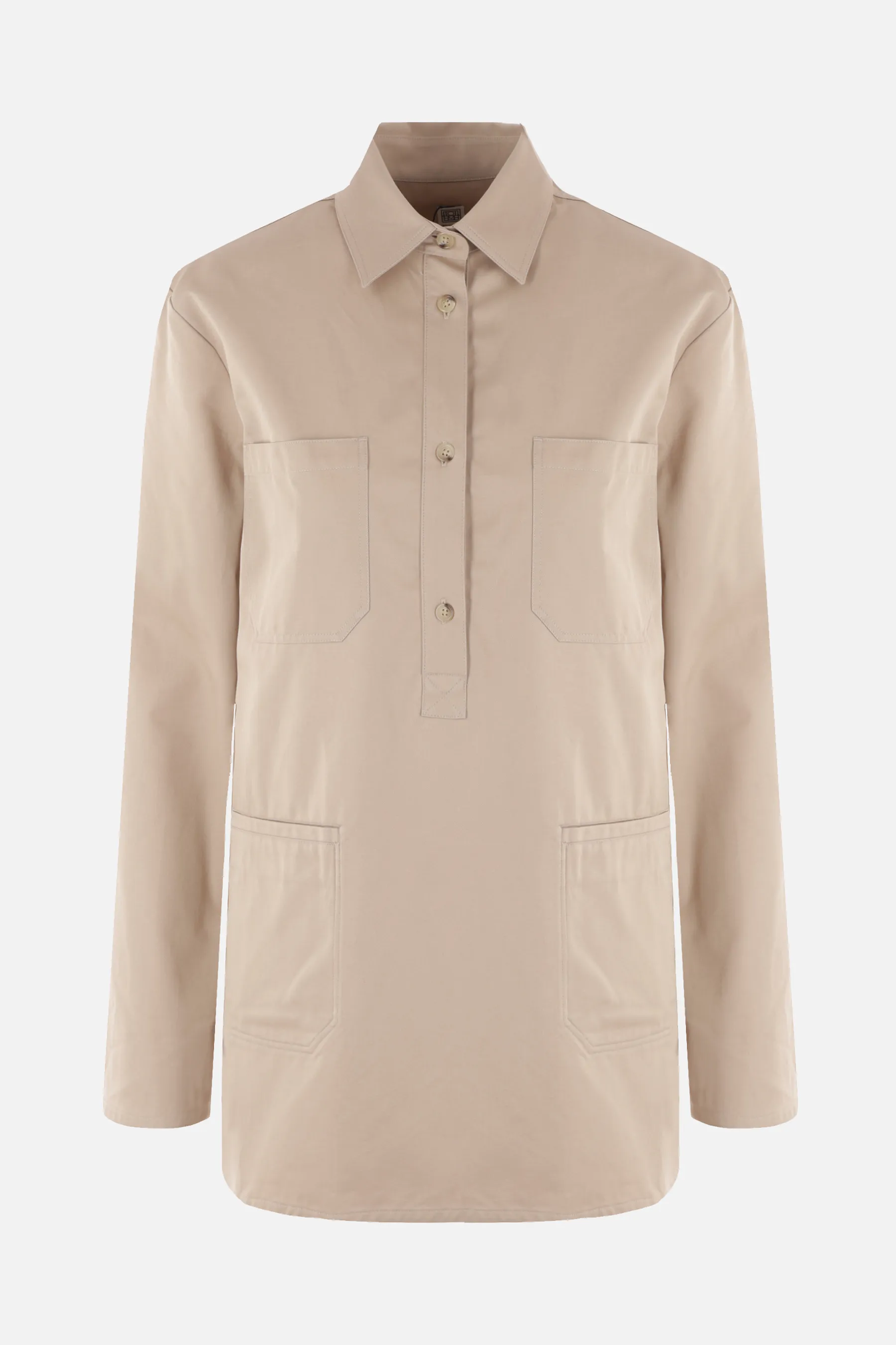  TOTEME camicia in twill di cotone organico 