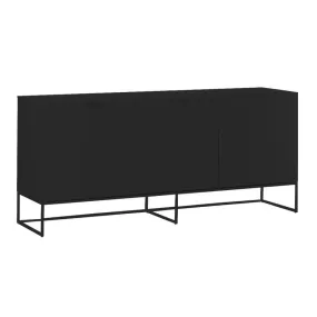 Unico Milano Credenza BOGOTA a 3 ante, nero opaco