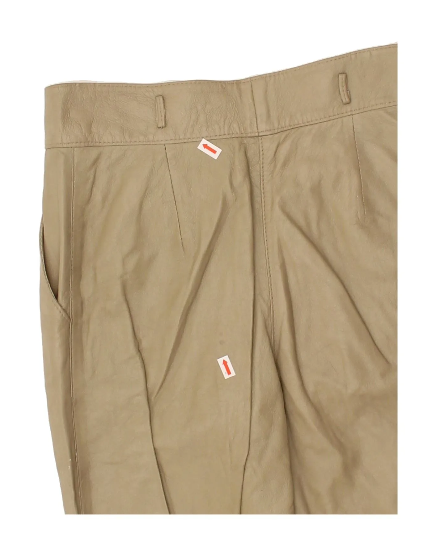 VINTAGE Womens High Waist Casual Trousers IT 44 Medium W26 L29 Beige