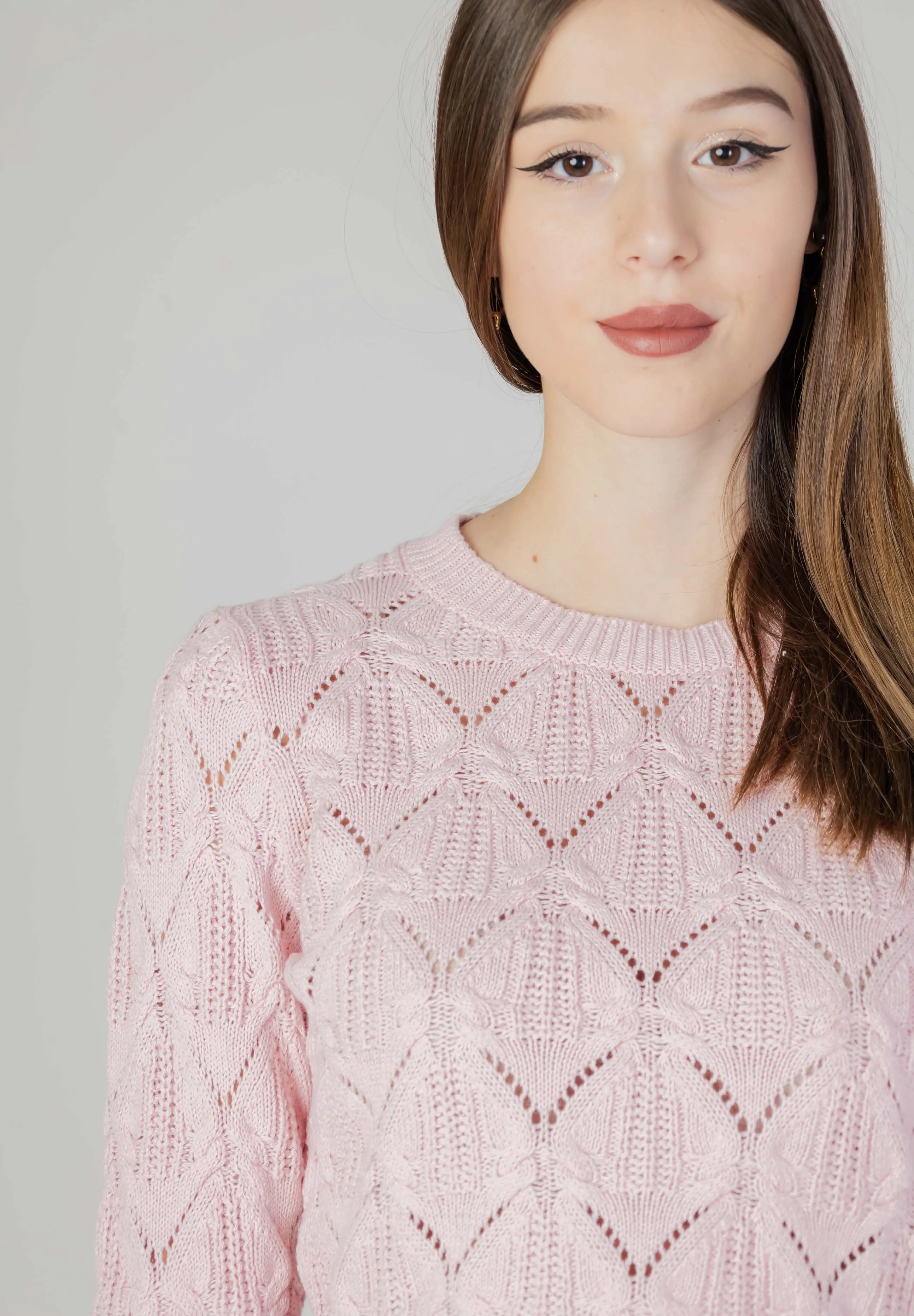 VIVA LIFE CROP O-NECK - Maglione