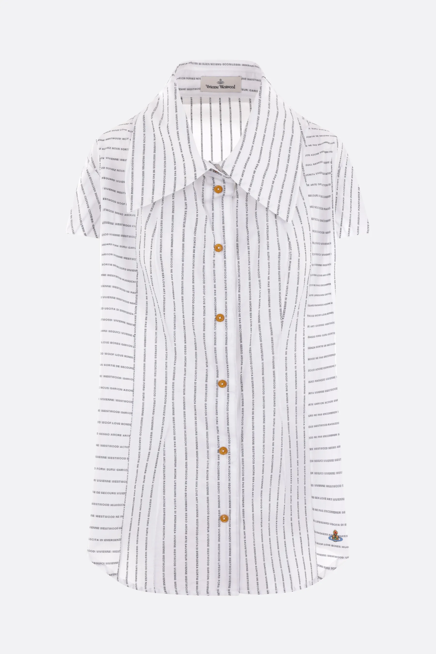  VIVIENNE WESTWOOD camicia a maniche corte Bagatelle in popeline stampato 