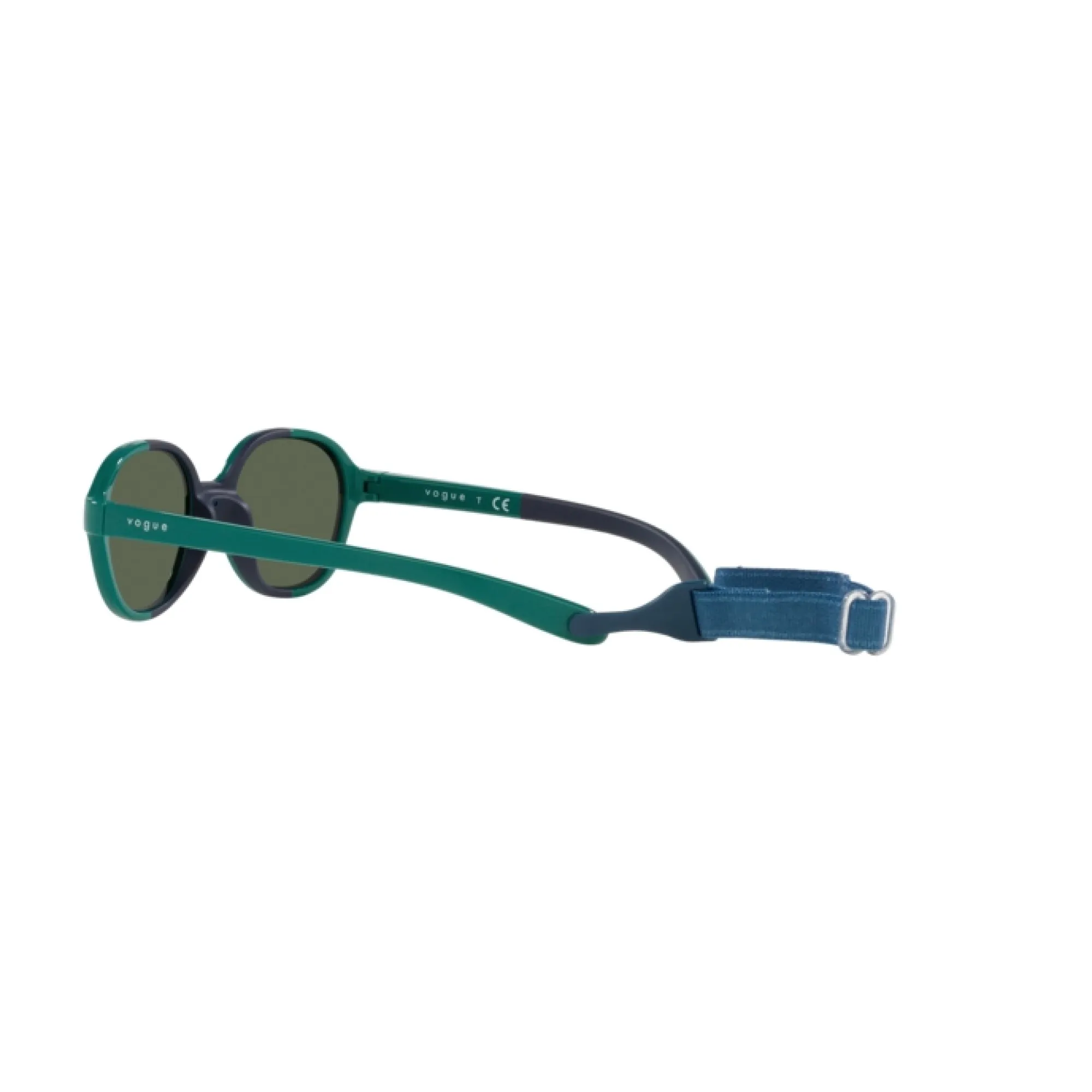   Vogue VJ 2012 - 297571 Verde Su Gomma Blu Scuro | Occhiale Da Sole Bambino Unisex 